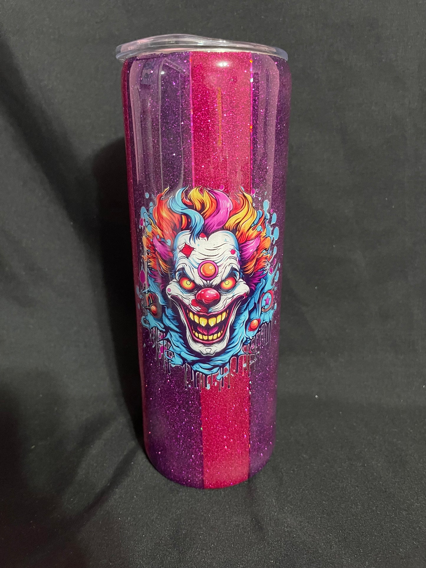 Clown striped tumbler