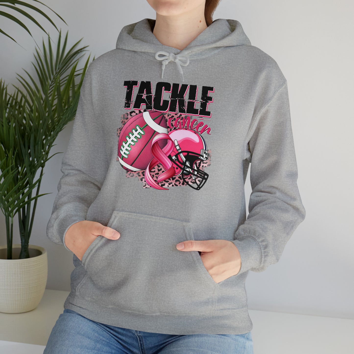 Tackle Cancer Sweatshirt, Tackle Cancer Hoodie, Cancer Hoodie, Tackle Hoodie, October Sweater, Pink Cancer Hoodie, gift for her