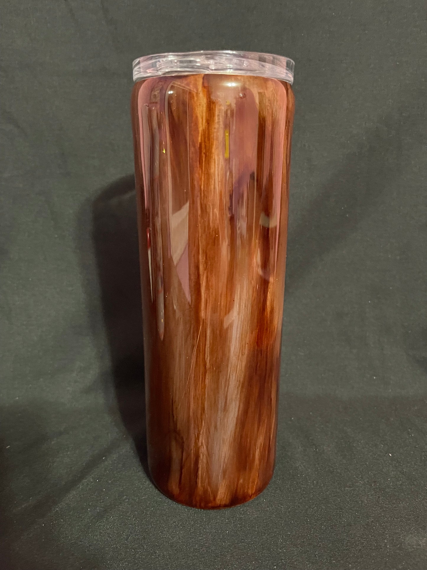 Wood grain Christmas truck