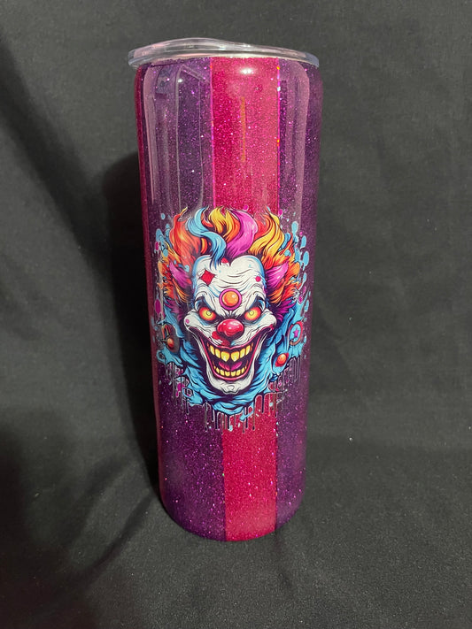 Clown striped tumbler